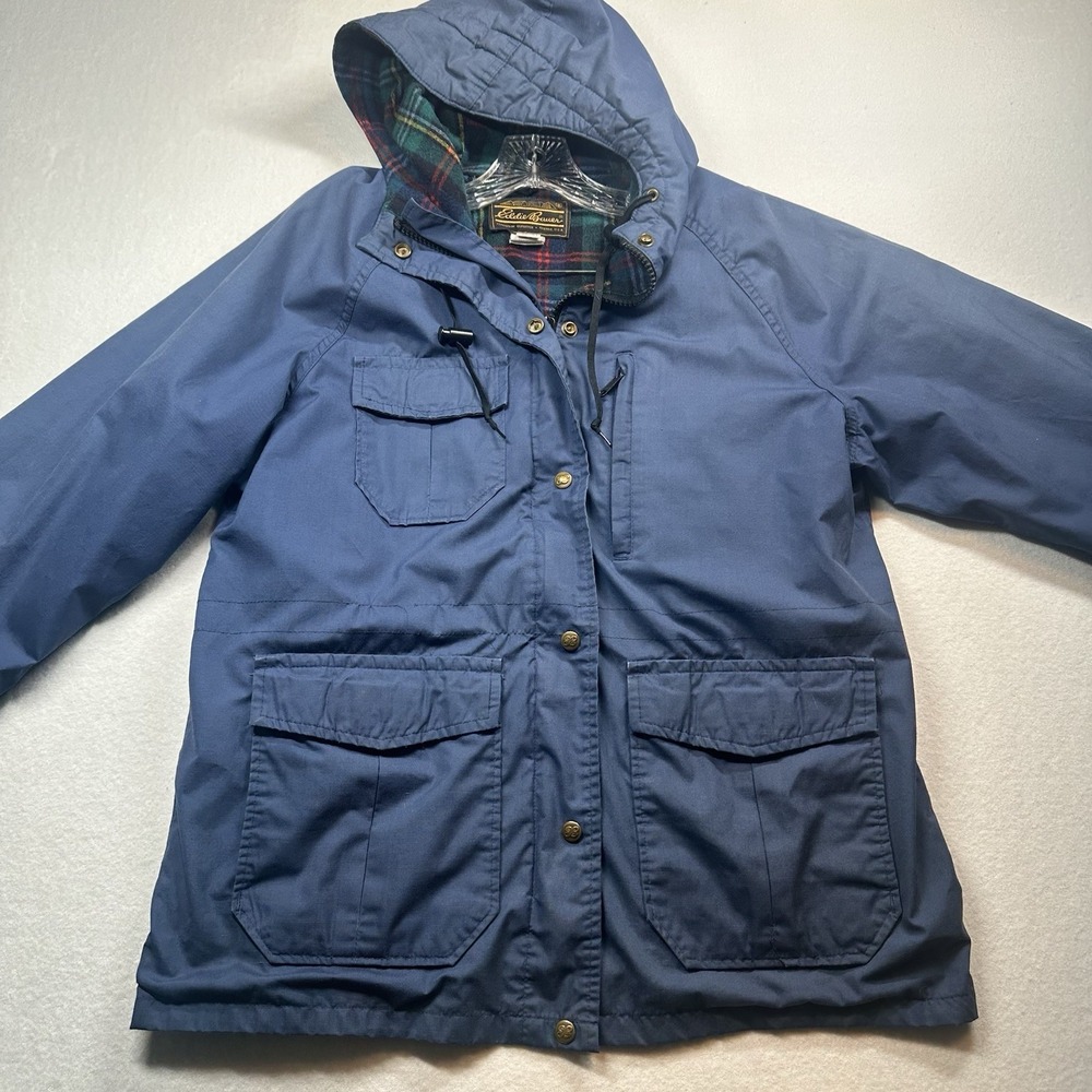 Vtg 90s Eddie Bauer Women's‎ Green Jacket Size Large Outdoor Classic Coat